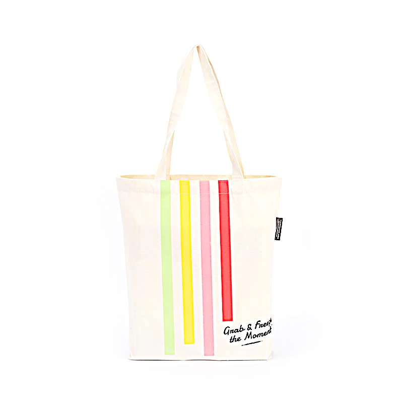 Recycled Cotton Canvas Tote Bag Custom Printed Canvas Bags