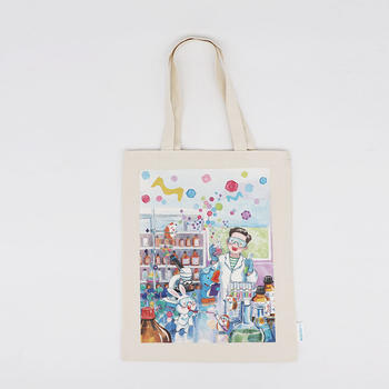 10oz Canvas Tote Bag with Printing White Tote Bag