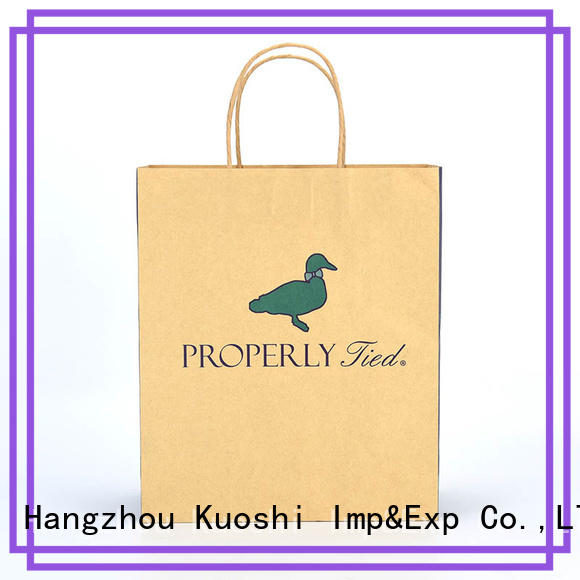 KUOSHI bags paper bag boutique factory for supermarket