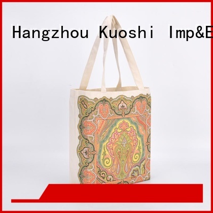 KUOSHI personalized cotton tote bags manufacturers for supermarket
