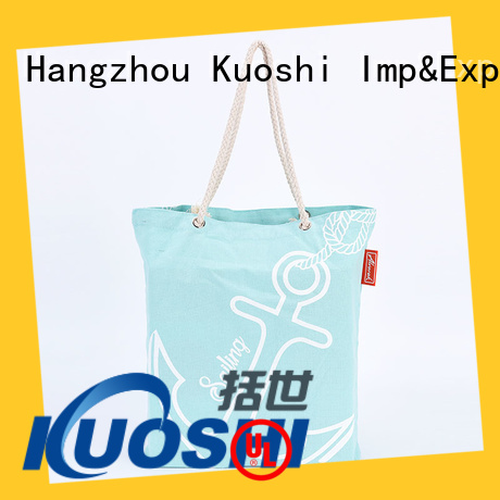 KUOSHI bag with printed cotton shoppers company for grocery shopping