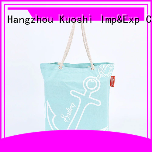 KUOSHI large canvas sack suppliers for beach visit