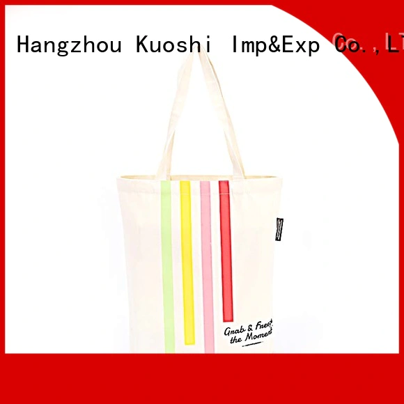 KUOSHI bottom canvas designer tote factory for events