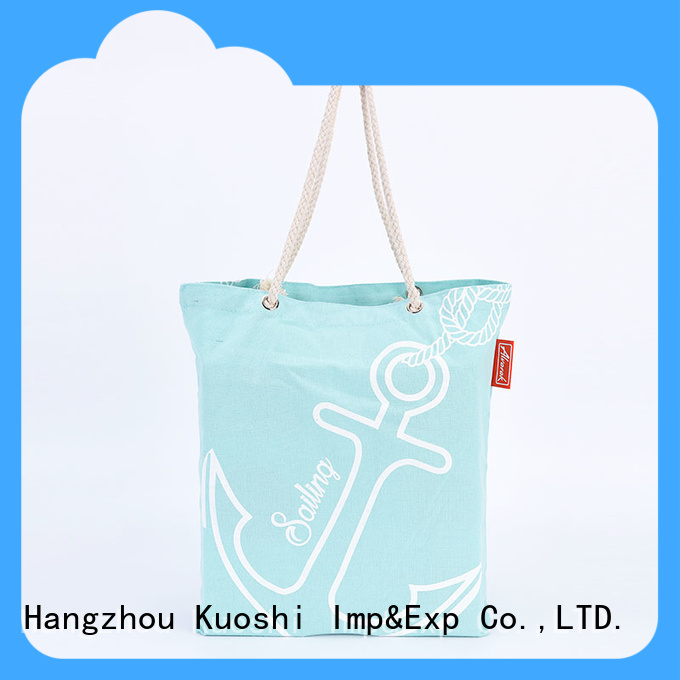 KUOSHI cotton white canvas bag suppliers for trade shows