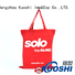 KUOSHI custom long canvas bag supply for shopping