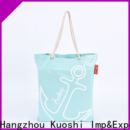 KUOSHI cotton jute bags for business for supermarket
