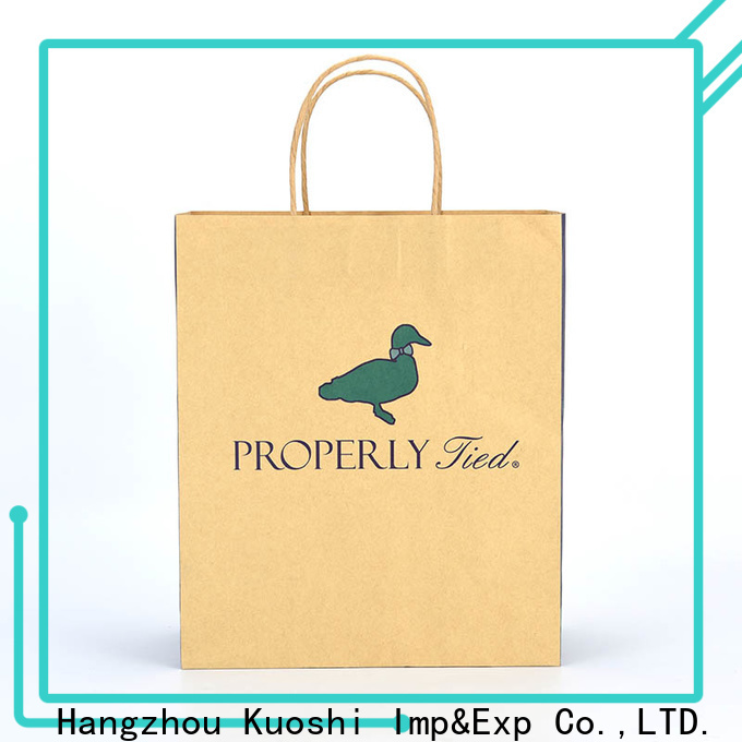 KUOSHI brown brown kraft paper bags with handles company for restaurant