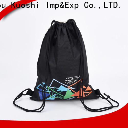 high-quality teal drawstring backpack polyester for gym