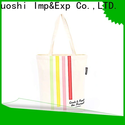 custom printed canvas tote bag recycled manufacturers for events