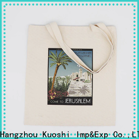 KUOSHI high-quality cotton bag with zip factory for supermarket