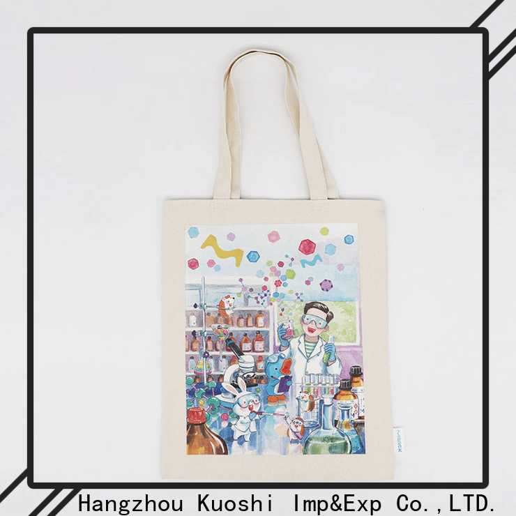 KUOSHI new canvas leather tote bag company for beach visit