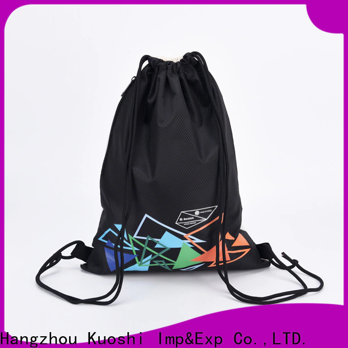 KUOSHI polyester where can i find a drawstring bag manufacturers for gym