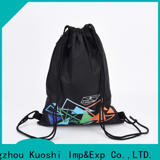 wholesale strong drawstring backpack recycled suppliers for sport
