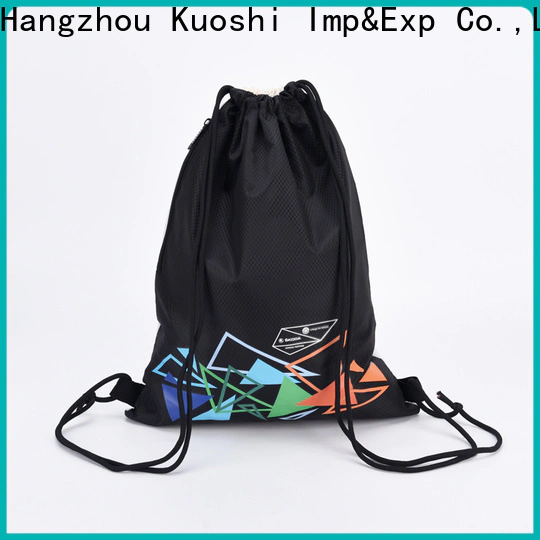 KUOSHI design black string backpack for business for school