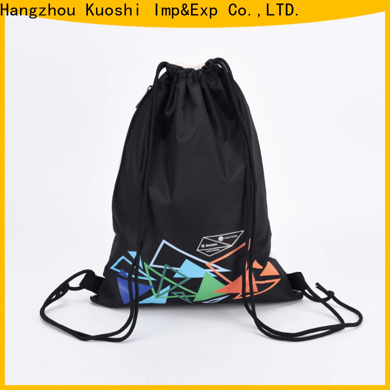 KUOSHI custom personalized drawstring backpack for school