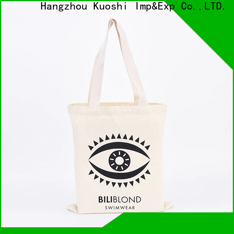 KUOSHI cotton canvas sack for beach visit