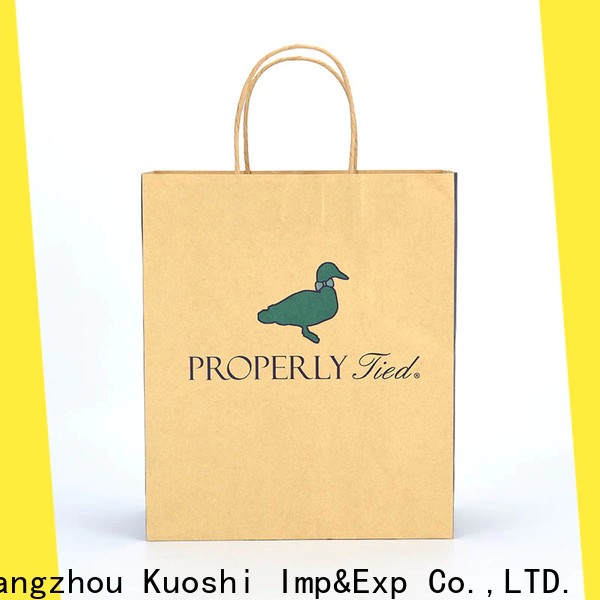 KUOSHI new paper tote bags wholesale company for food packaging