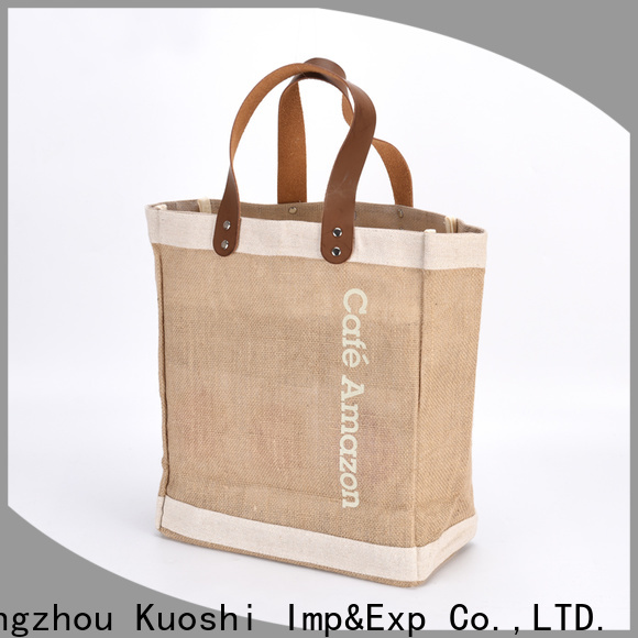 KUOSHI high-quality empty jute bags manufacturers for shopping mall