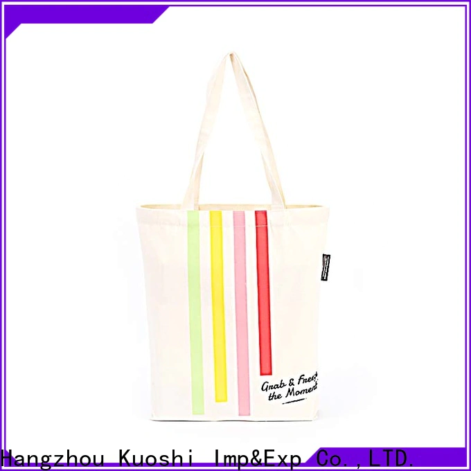 KUOSHI bags high quality canvas tote factory for beach visit