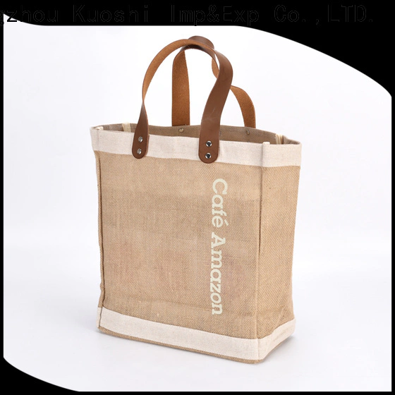 wholesale cool jute bags tote factory for restaurant