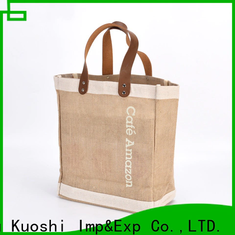 KUOSHI best burlap grocery bag for food