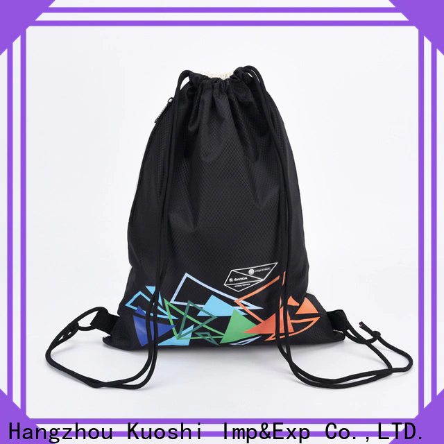 KUOSHI top embroidered drawstring backpack supply for school