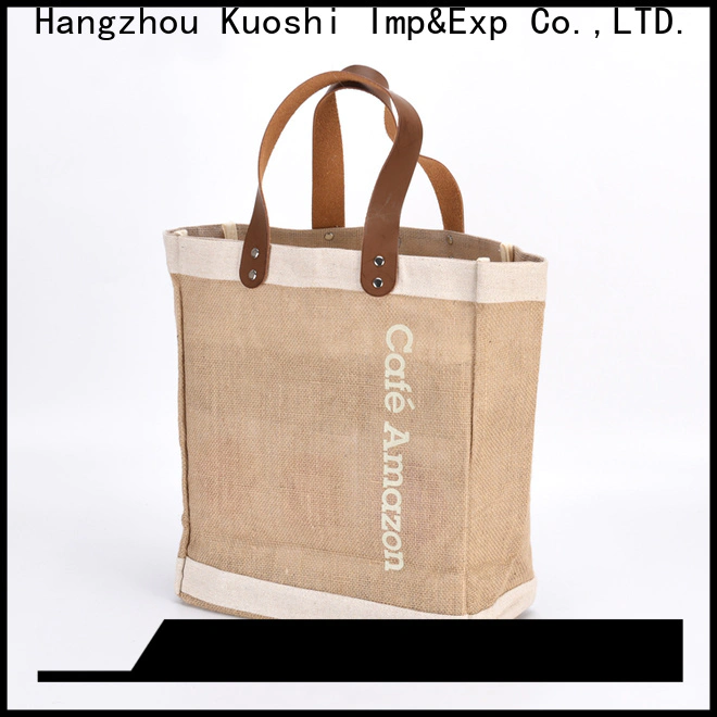 KUOSHI top reusable jute bags supply for shopping mall