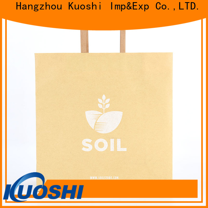 KUOSHI new orange paper bags supply for food packaging