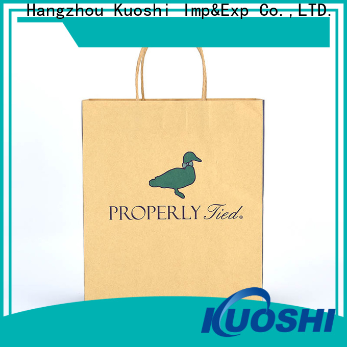KUOSHI latest paper shopping bags wholesale supply for supermarket