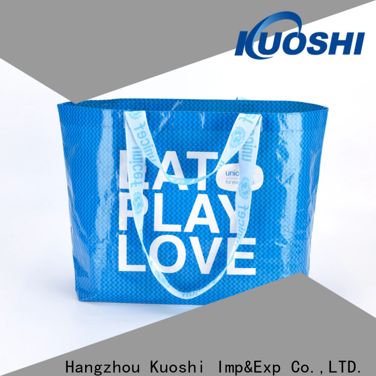 KUOSHI promotional polypropylene woven bags manufacturer suppliers for grocery shopping