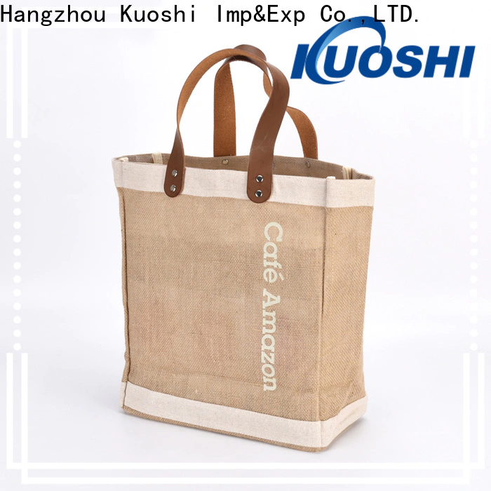 KUOSHI top jute bags for girls for business for food