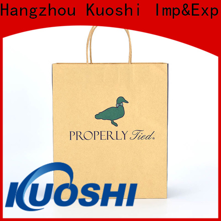 KUOSHI paper brown craft paper bag suppliers for food packaging