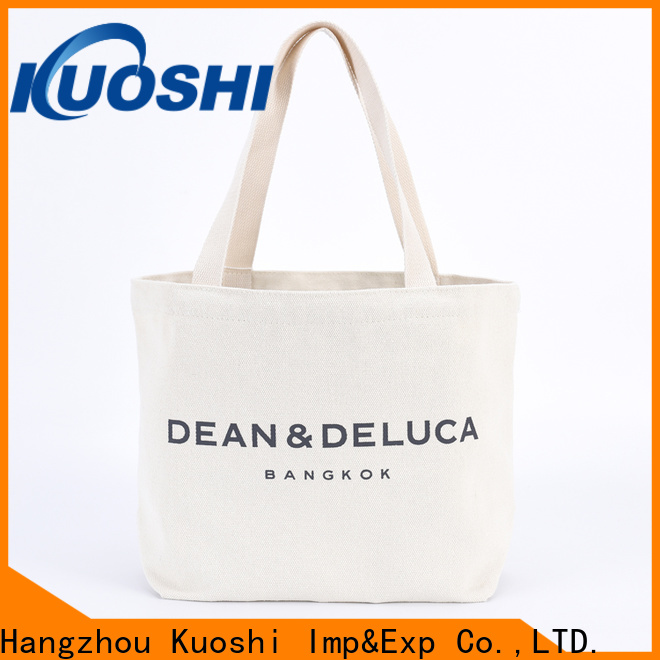 KUOSHI latest over the shoulder canvas tote bags for supermarket