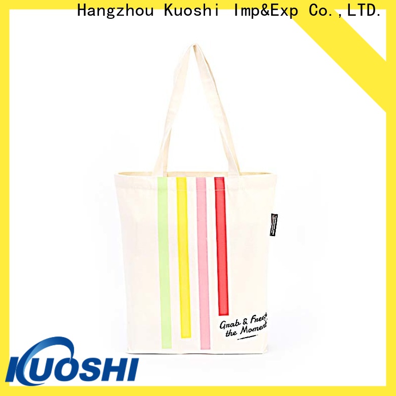 KUOSHI bag custom canvas shopping bags suppliers for trade shows