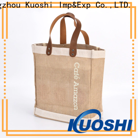 KUOSHI wholesale promotional jute bags company for marketing