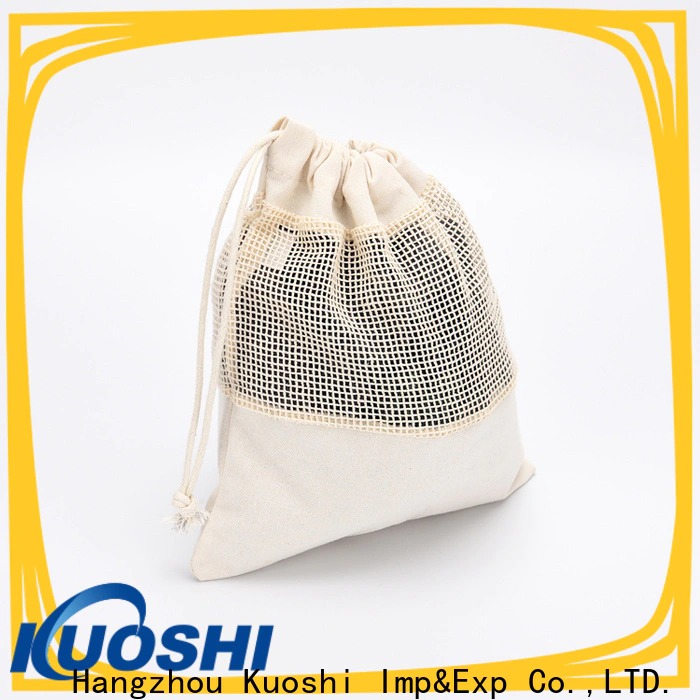 KUOSHI cotton mesh equipment bag factory for vegetables
