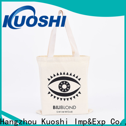 KUOSHI color burlap totes in bulk suppliers for trade shows