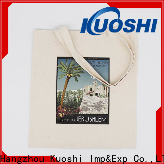 KUOSHI reusable cotton drawstring factory for grocery shopping