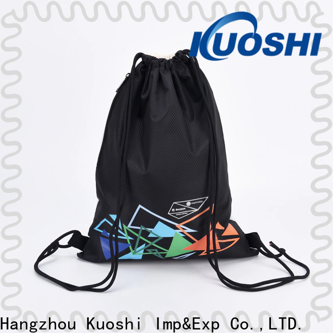 KUOSHI custom discount drawstring backpacks manufacturers for school