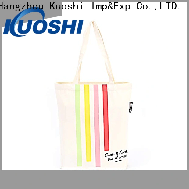 KUOSHI new custom made canvas bags factory for trade shows