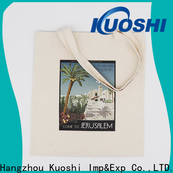 latest custom printed canvas bags string factory for office work