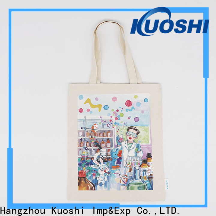 KUOSHI custom small blank canvas tote bags factory for events