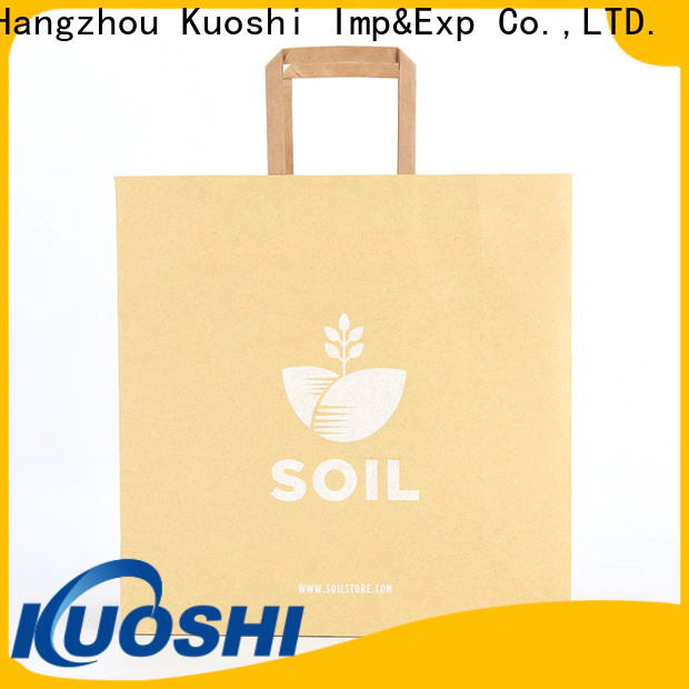 KUOSHI shopping brown paper sacks with handles company for restaurant