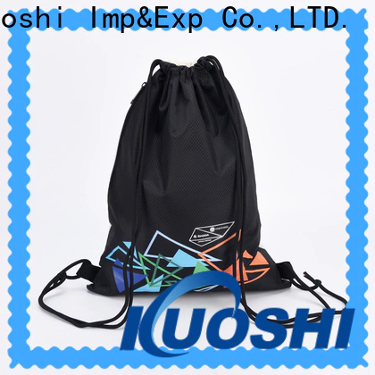 KUOSHI recycled custom printed drawstring backpack for sport