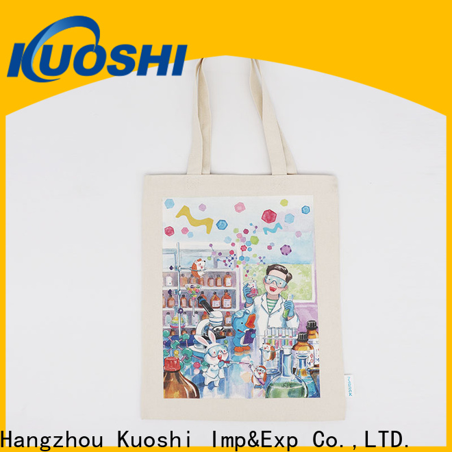 KUOSHI large printed canvas tote for business for trade shows