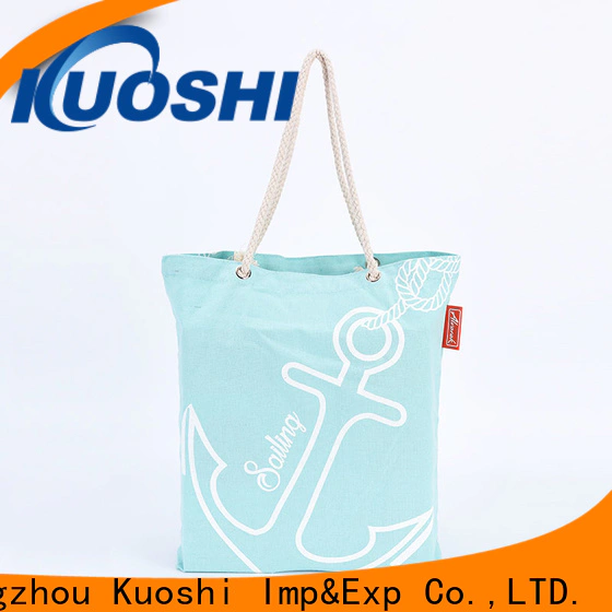 KUOSHI shopping custom printed cotton drawstring bags factory for shopping