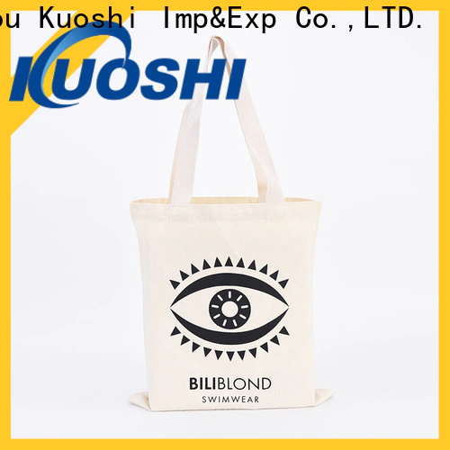KUOSHI latest promotional cotton tote bags factory for school