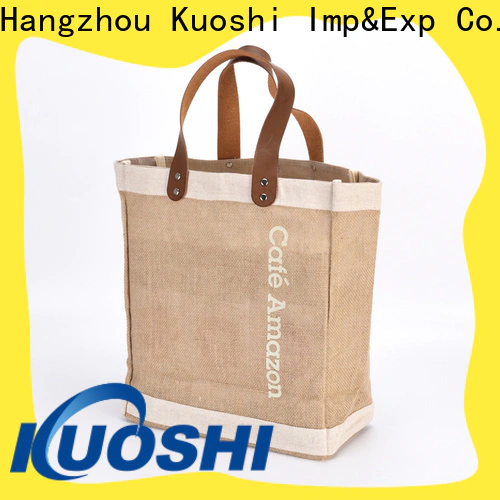 KUOSHI bag buy hessian bags company for shopping