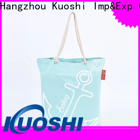 KUOSHI white plain cotton bags supply for events