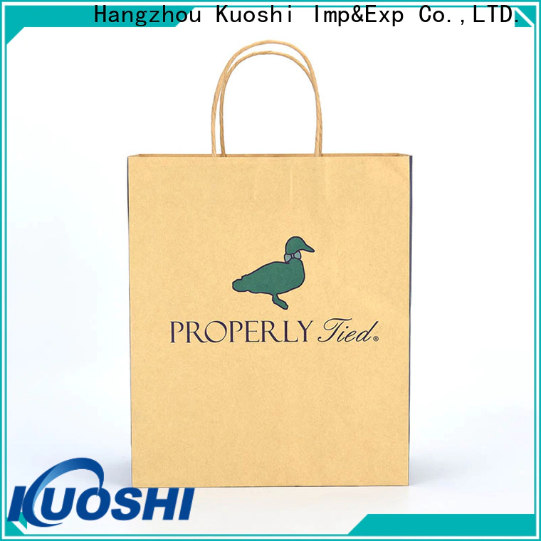 KUOSHI wholesale plain brown paper bags factory for food packaging